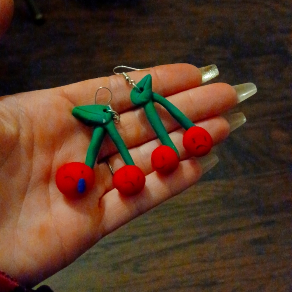 Cherry earrings